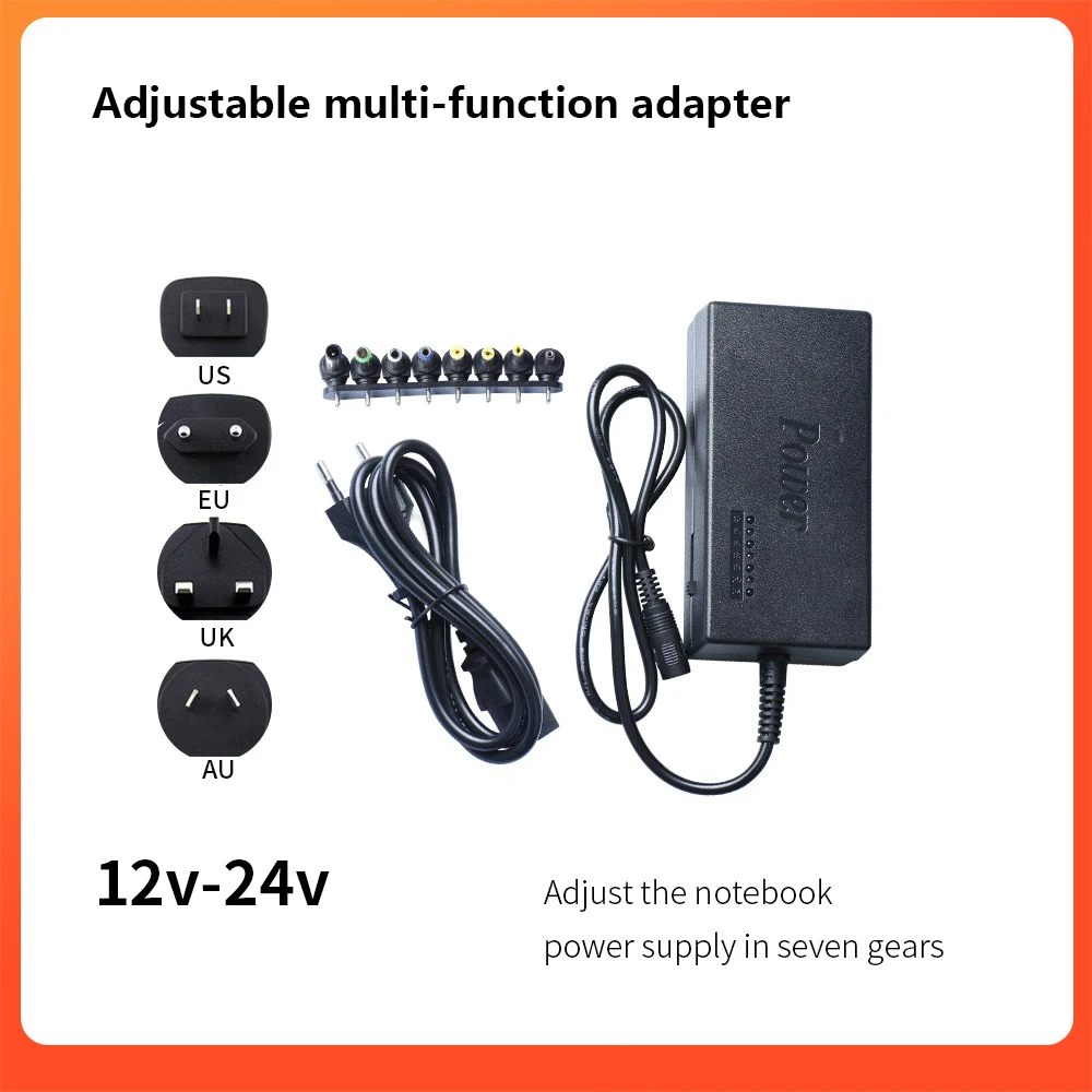 96W компьютер адаптер питания 12V 24V для ноутбука Универсальная регулируемая