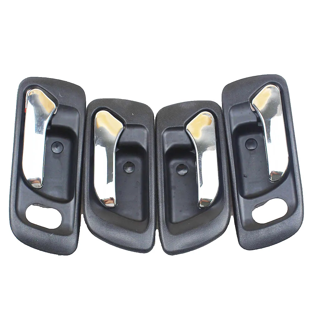 

LARBLL 4Pcs/lot Chrome Black Car Auto Inner Interior Door Handle For HONDA Accord 1998-2002