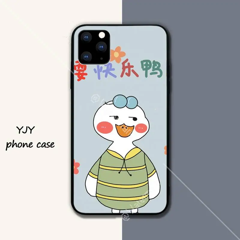 

super cute duck Couple Silicone phone cover case for iphone se 2020 6 6s 7 8 plus x xs max xr 11 12 pro max funda
