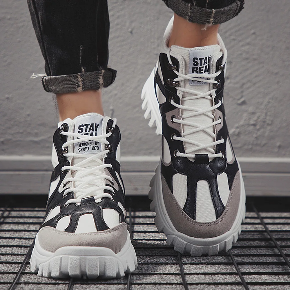 MoneRffi/зимние мужские ботинки толстая подошва нескользящая теплая зимняя обувь