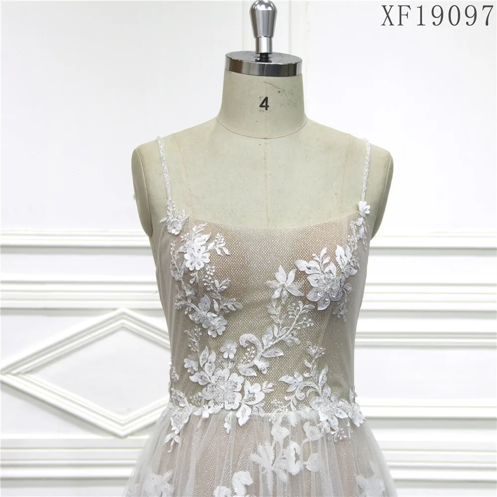 Прекрасное свадебное платье трапециевидной формы для невесты XF19097 | Свадьбы и