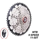 Кассета MTB 9 скоростей 11-50T кассета для горного велосипеда 9 S кассета широкое соотношение велосипеда свободное колесо Совместимо с Shimano M430 M4000 M590