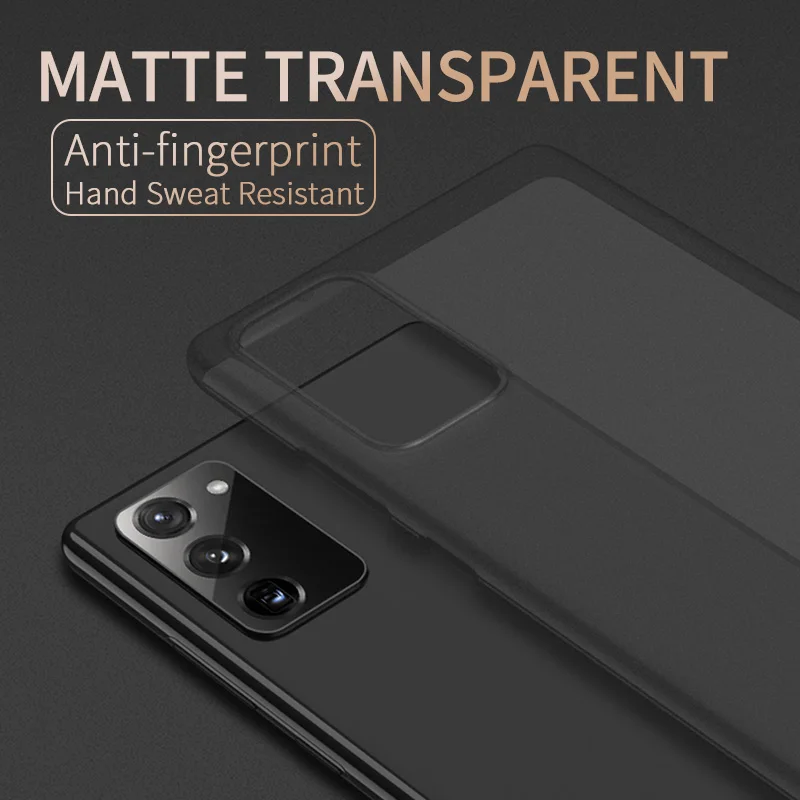 

X-Level Clear Matte Case For Samsung Galaxy Note 20 Ultra Thin PP Phone Back Cover For Samsung Note 20 Transparent Case Note20