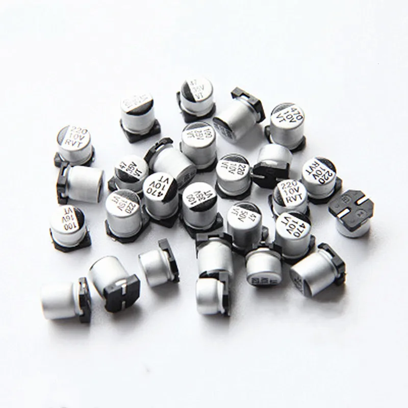 10Pcs SMD Aluminum Electrolytic Capacitor 6.3V 10V 16V 25V 35V 50V 63V 100 1UF 10UF 22UF 33UF 47UF 100UF 330UF 470UF 1000UF |