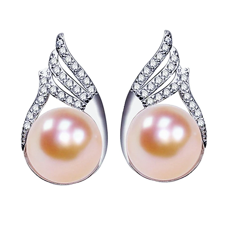Модные серьги с жемчугом знаменитостей для женщин бриллиант Пресноводный Жемчуг