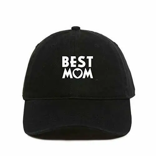 Лучшая Мама бейсболка с принтом хлопок Регулируемая папа шляпа | Аксессуары для