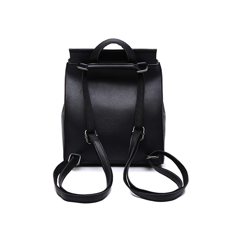 Модный женский кожаный повседневный рюкзак Женская Портативная сумка для