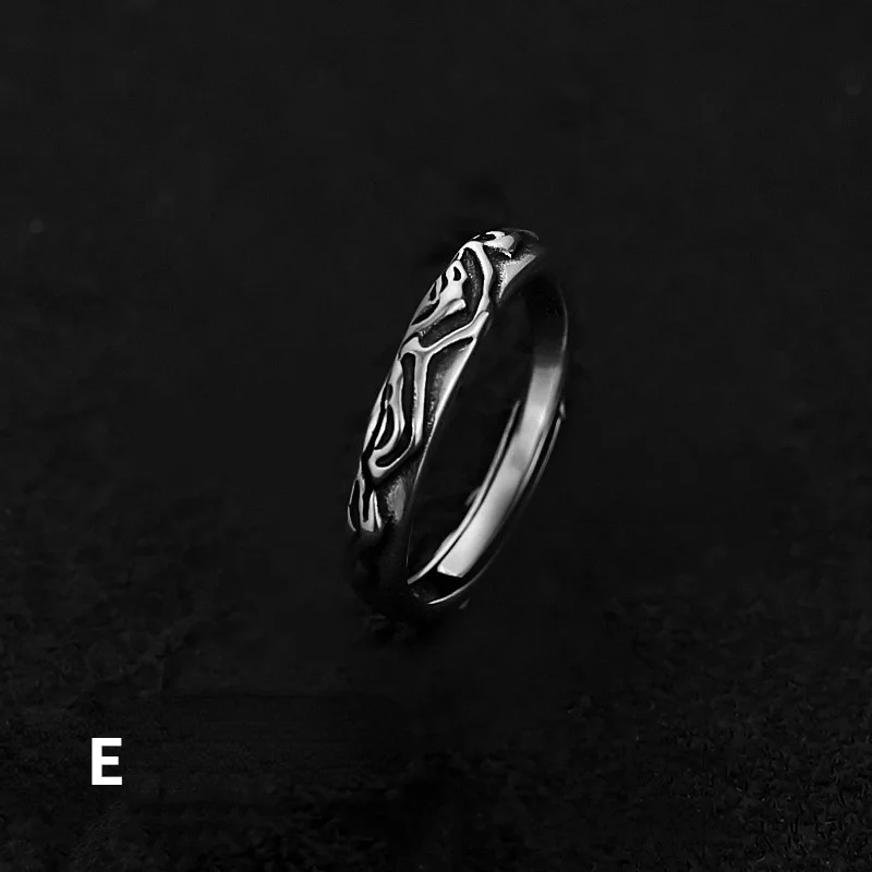 Мужское серебряное складное кольцо в стиле ретро | Украшения и аксессуары