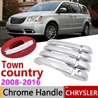Хромированная крышка ручки двери для Chrysler city  кантри Voyager Dodge Caravan VW Routan Ram CV 2008  2016, автомобильные аксессуары, комплект отделки
