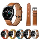 Ремешок из натуральной кожи для samsung galaxy watch 4 classic 46 мм 42 мм, кожаный браслет для samsung galaxy watch 4 44 мм 40 мм