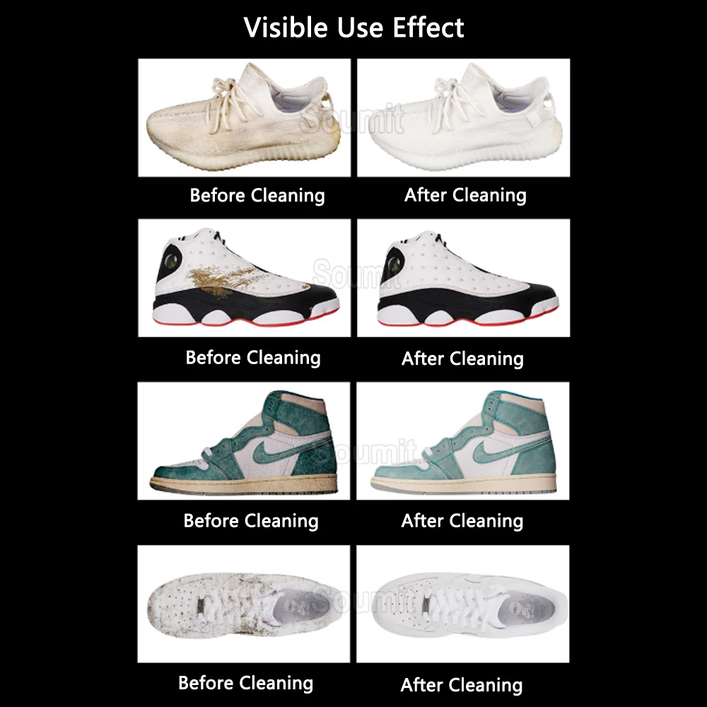 Очиститель обуви для кроссовок очиститель кожаных Брезентовая обувь бега спрей