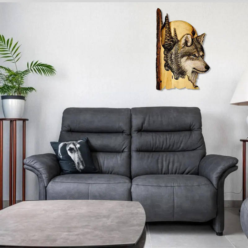 

Art Home Wall Decor Hand Carved Wood Room Decor Tapestries Animal Carving Decoration Accessories Father Planter Gift Home Decor