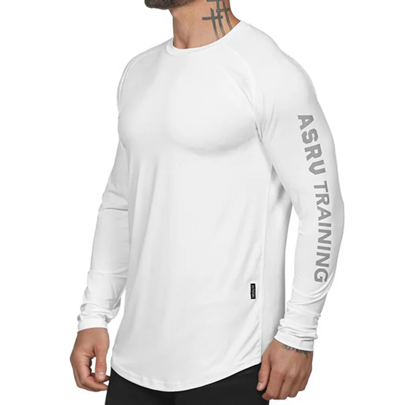 

Summer New Men's Quick-drying T-shirt Solid Color Round Neck Pullover Reflective Sports T-shirt Men's Fitness Training Clothes