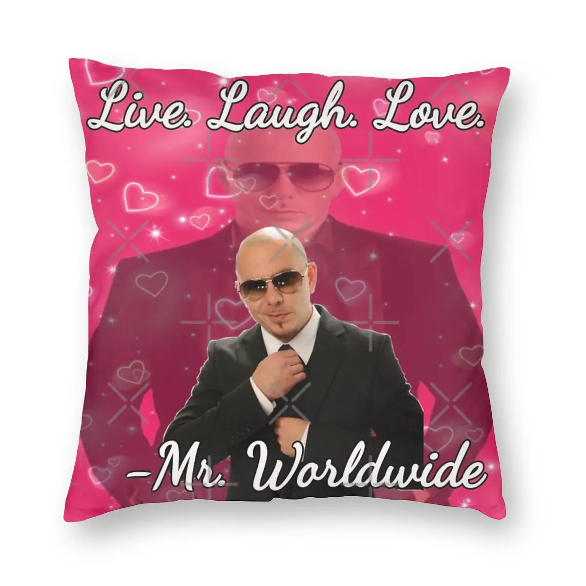 

Mr Worldwide Says To Live Laugh Love Dakimakura Pillow Case Pillow Cover Dakimakura Bed Pillowcases Sofa Pillow Cover