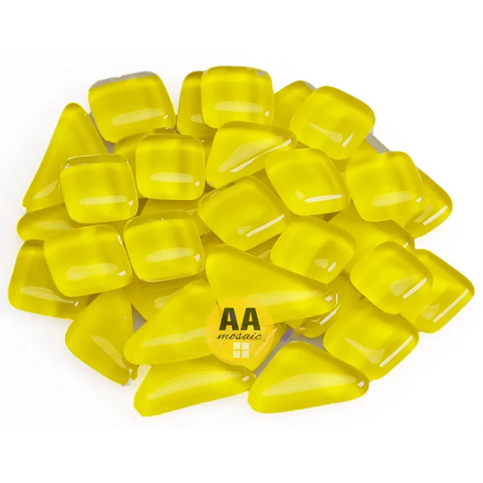 150 г смешанные мозаичные детали разноцветная квадратная блестящая стеклянная