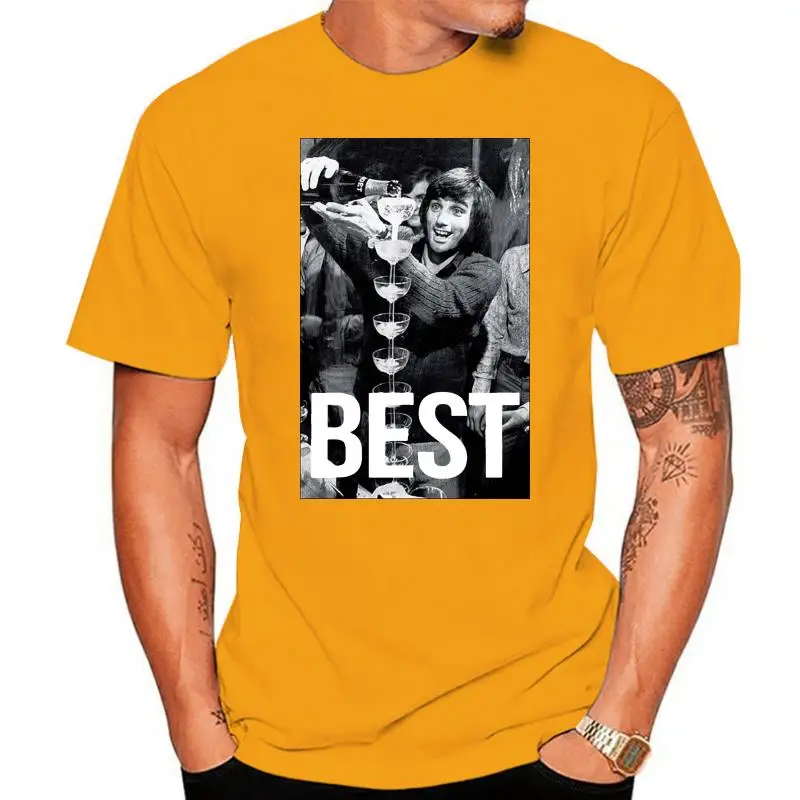 

T-Shirt PHOTO GEORGE BEST Moet white the happiness is have my T-Shirt New