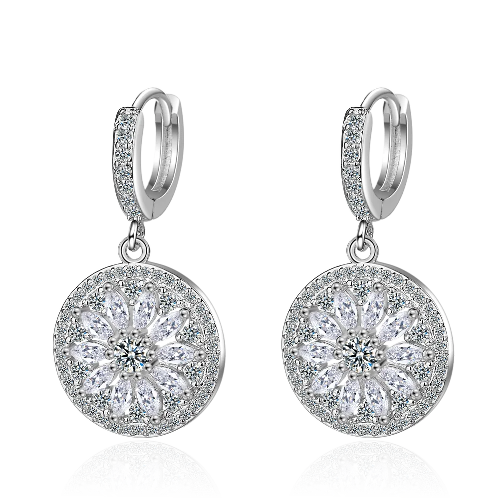 Женские серьги Ловец снов из серебра 925 пробы с фианитами|Серьги-гвоздики| |