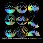 Модная виниловая накидка на автомобиль с изображением животных из мультфильма горы автомобильные декоративные аксессуары черныебелые