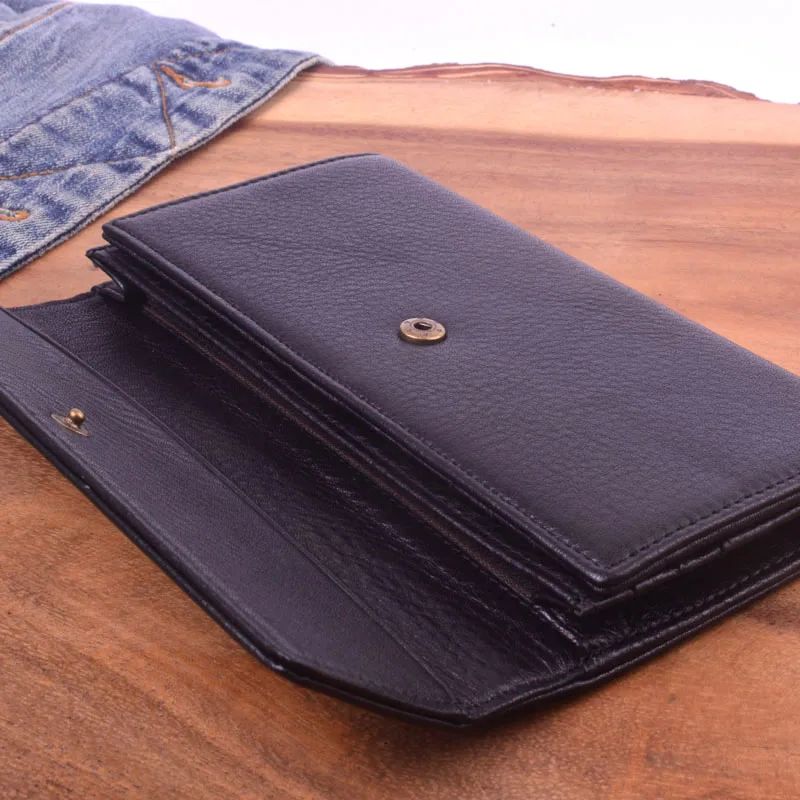 Мужской длинный деловой кошелек AETOO для отдыха Молодежный с несколькими картами |