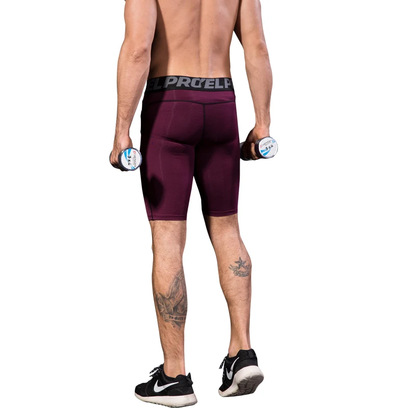 Шорты для бега мужские компрессионные быстросохнущие спортивные дышащие