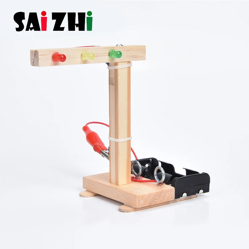 Saizhi DIY научный эксперимент с изображением светофоров технологического