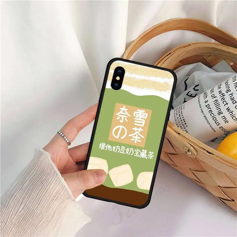 

Japanese Korean Milk tea packaging Phone Case for iPhone 11 12 pro XS MAX 8 7 6 6S Plus X 5S SE 2020 XR