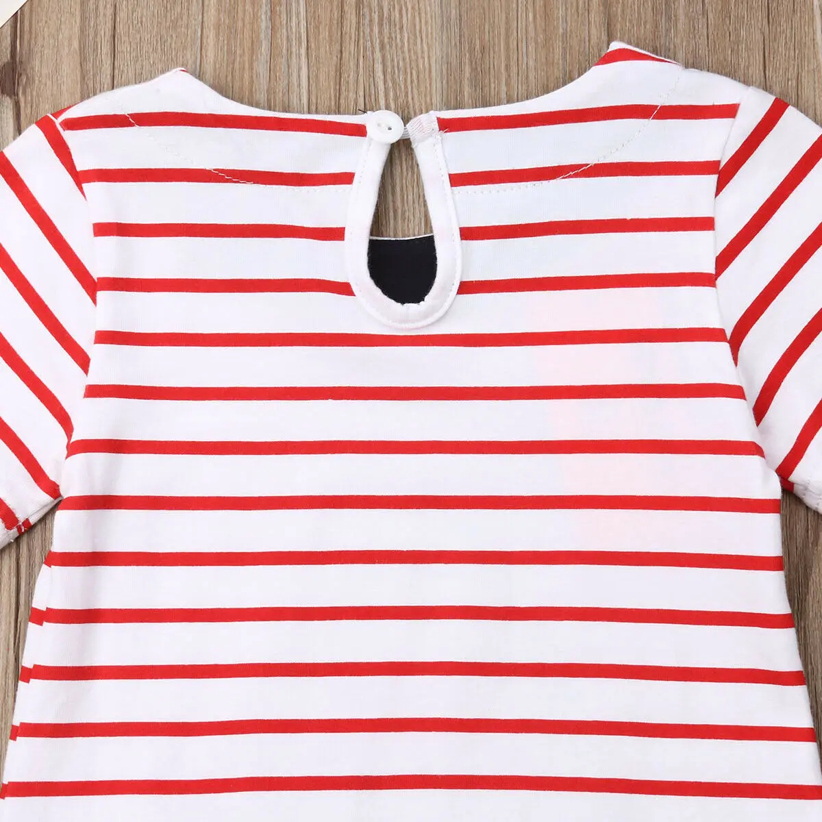 Новинка летнее хлопковое платье в полоску с принтом акулы для маленьких девочек