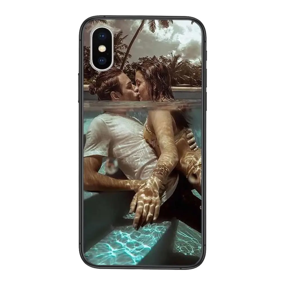 Для iPhone 12 11 X XR XS Max Mini Pro 8 7 6 6S Plus SE 2020 5 фотоблесток черный водостойкий искусство Prime