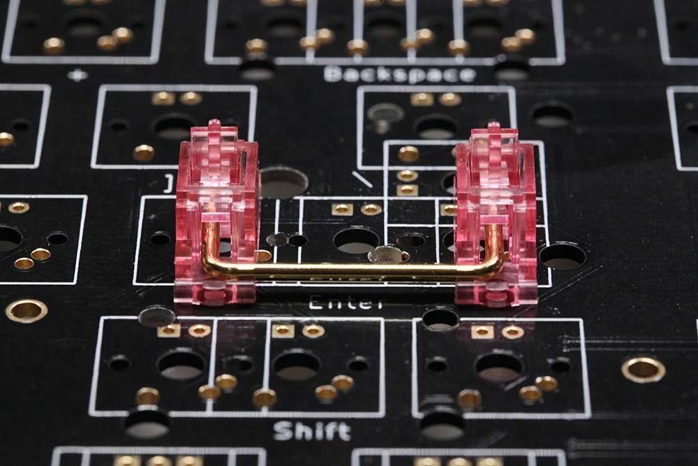 Everglide розовый прозрачный позолоченный Pcb винт в стабилизатор для пользовательской механической клавиатуры gh60 xd64 xd84 6.25x 2x 7x xd87