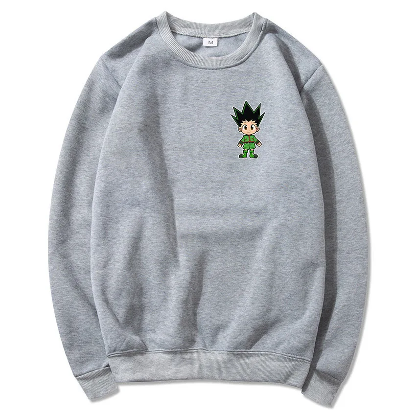 

2021 Anime Cartoon Hunter X Hunter Hoodies Men Women Sweatshirts Pullovers O-neck Cotton Hip Hop Dropshipping Hoody 300