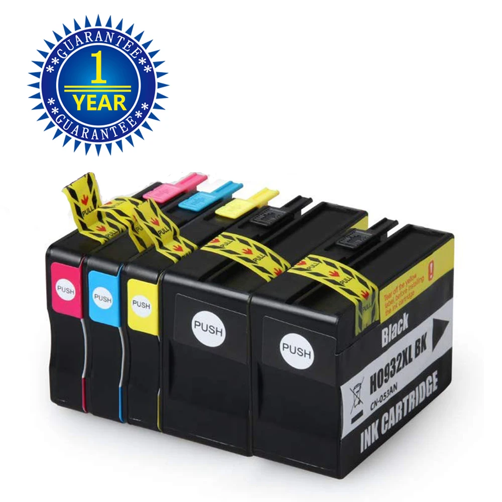

5PK 932XL 933 for HP 932 933XL Compatible Ink Cartridge for HP 932 Officejet 6100 6600 6700 7110 7610 7612 Printer