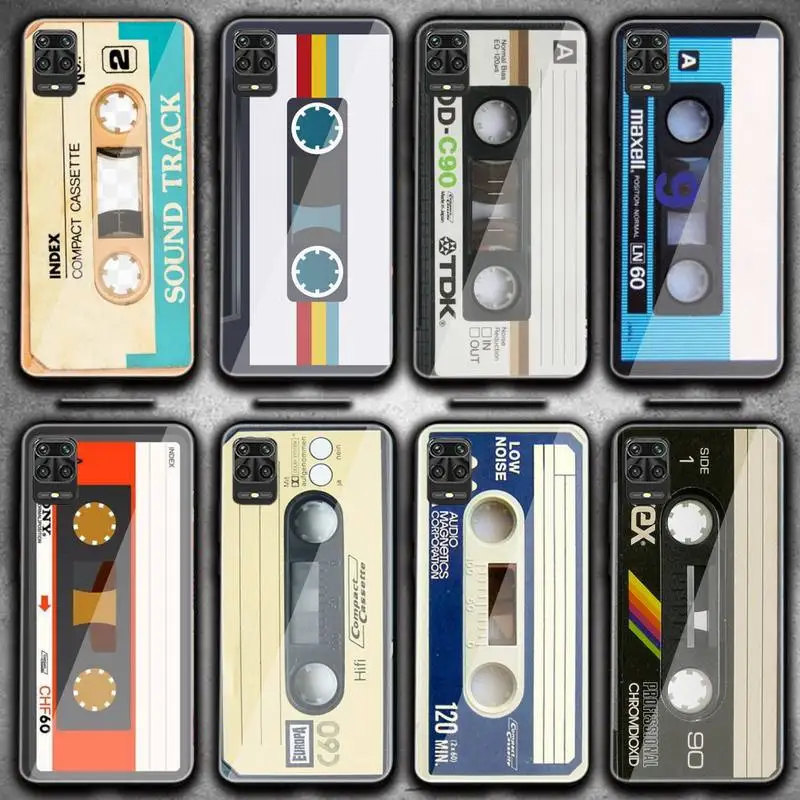 

Classical Old Cassette Cover Phone Case For Redmi 4X 5 5plus 6 6A Note 4 5 6 6pro 7 Xiaomi 6 8se MIX2S Note 3 Tempered Glass