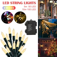 led string lights ultra bright copper wire fairy lights waterproof adjustable with 8 mode lightness xmas outdoors decor lights