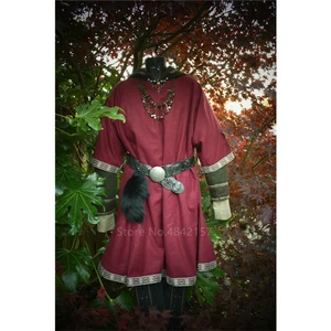 Женский костюм пирата средневекового возрождения, рубашка воина викинга на шнуровке, Повседневная Туника с V-образным вырезом в стиле ретро, сценические топы, размера плюс