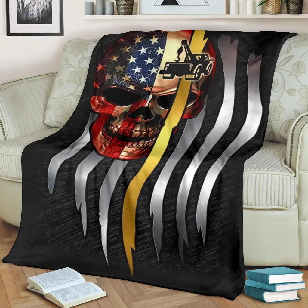 

Proud Tow Truck Operator Blanket 3D Printed Sherpa Blanket On Bed Home Textiles Dreamlike STYLE-3