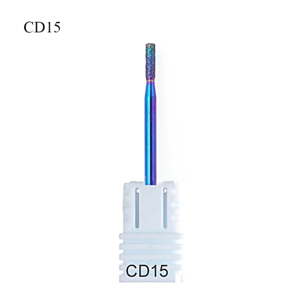 CD15 1 шт. электрические сверла для ногтей радужные алмазные фрезы для маникюра аксессуары роторные инструменты для дизайна ногтей LACD01-27-1 - Цвет: CD15