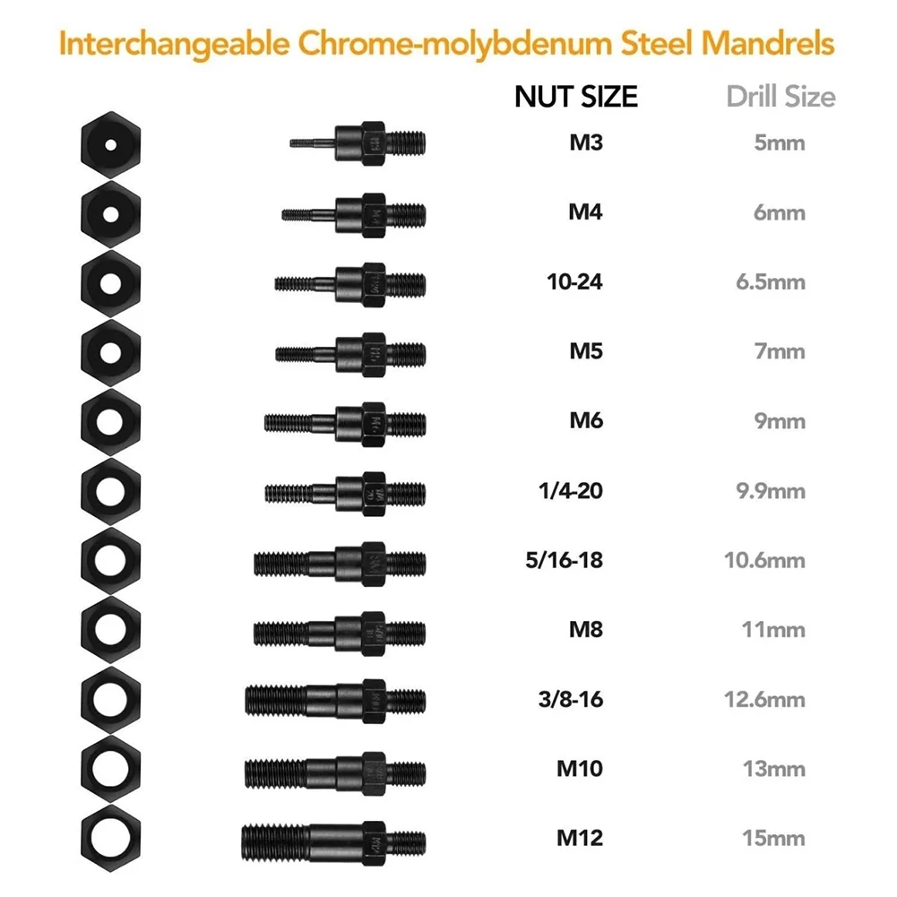 Простой автоматический набор инструментов для заклепок ручной заклепочный