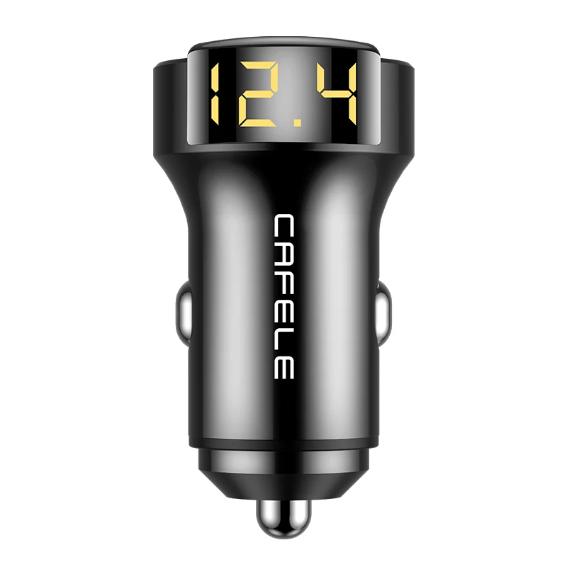 Cafele Quick Charge 4,0 3,0 USB Автомобильное зарядное устройство для iPhone Xiaomi huawei QC4.0 QC3.0 Авто Тип C PD быстрое автомобильное зарядное устройство для мобильного телефона - Тип штекера: Black