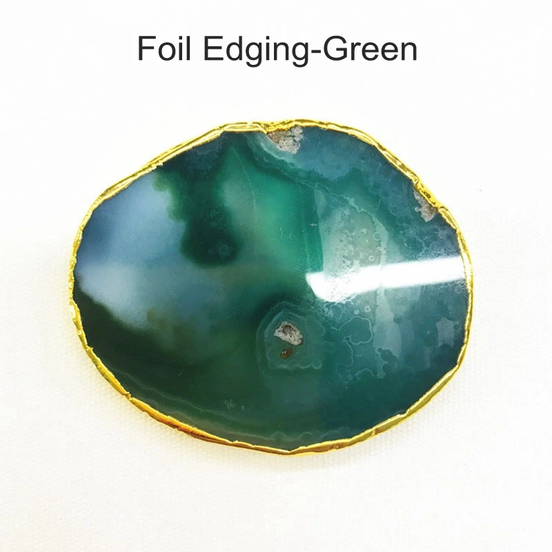 10pcs real agate stone grip phone holder gold foil edging cell phone holder stand bracket with irregular shape stone free global shipping