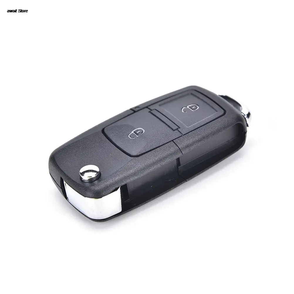 

New 2 Button Folding Remote Key Shell Fob For MK4 GOLF Without Blade