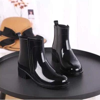 womens short rain boots fashion style outer rain boots non slip waterproof overshoes