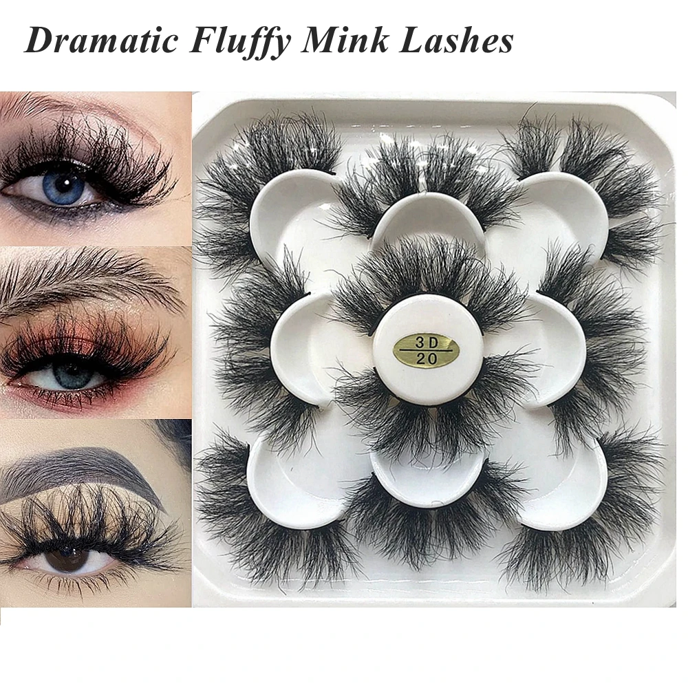 Набор 3D норковых ресниц смешанные драматические натуральные норковые ресницы
