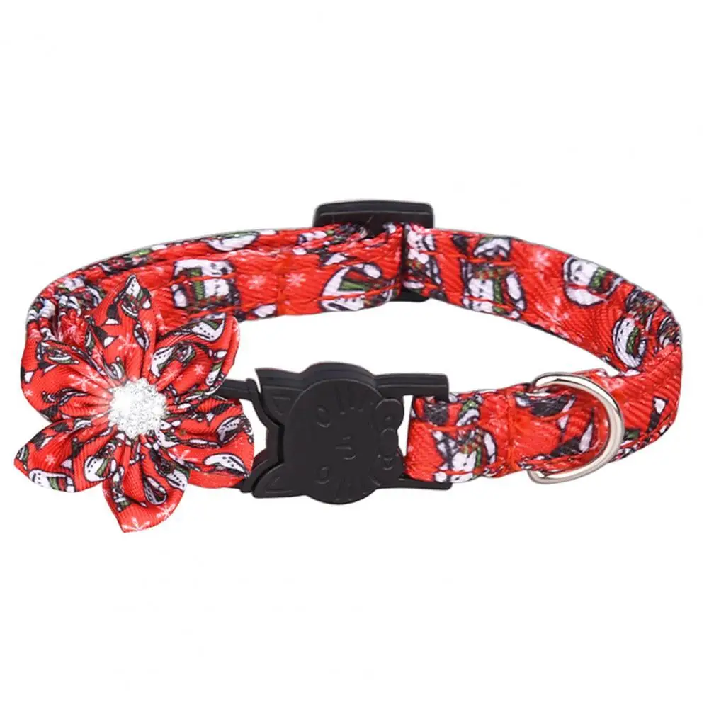

Easy to Match Fabric Festival Decoration Pet Collar for Taking Photo
