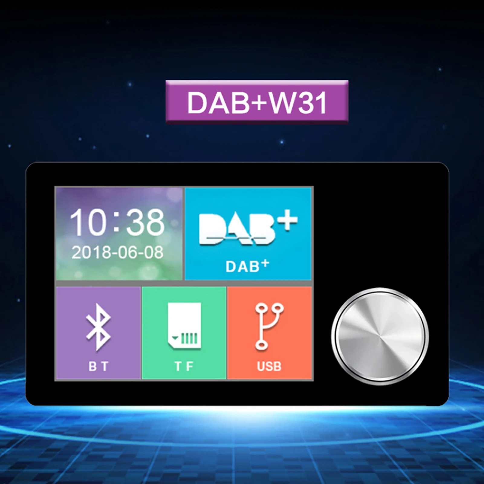 5 В/1 а автомобильный EU Dab Plus Цифровой FM-приемник для трансляции несколько