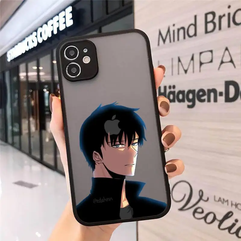

Solo Leveling Sung Jin Phone Case matte transparent For iphone 7 8 11 12 plus mini x xs xr pro max cover