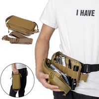 tactical concealed gun pouch handgun pistol pocket edc waist bag shoulder bag magazine pouch outdoor flashlight phone tool case