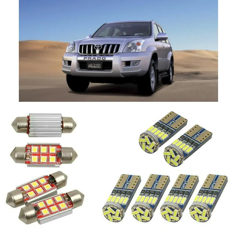 

Супер яркие Внутренние светодиодные Автомобильные фары для Toyota land cruiser prado j12 автомобильные аксессуары для ботинок свет номерного знака