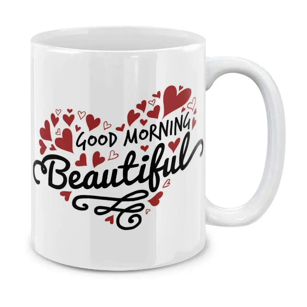 Красивые керамические забавные кофейные кружки Good Morning 11 унций чайная чашка | Дом