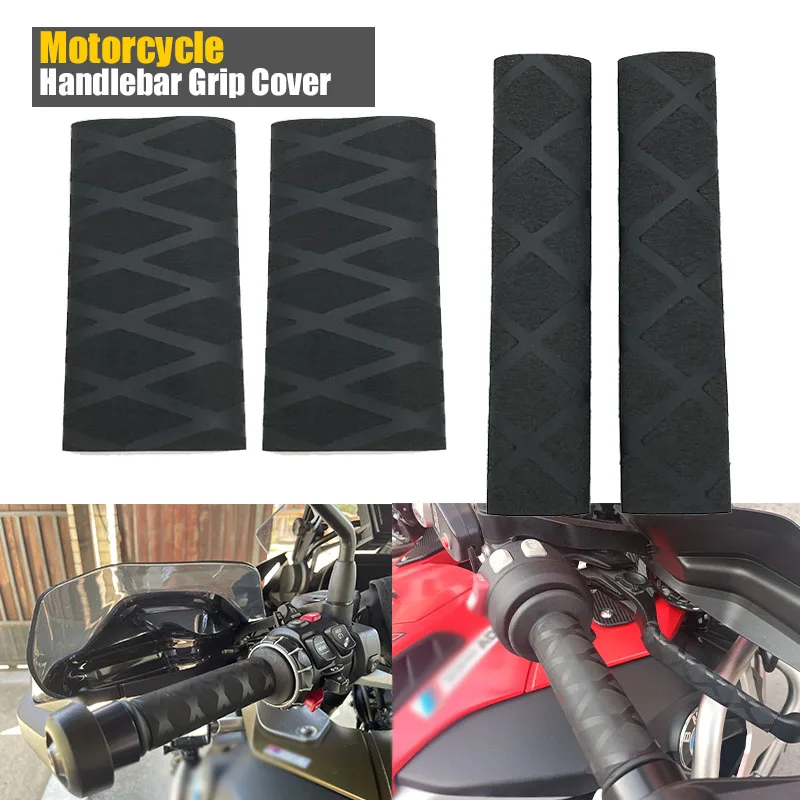 

Motorcycle Universal Heat Shrinkable Grip Cover for BMW R1250GS R1200GS Yamaha MT10 Honda VTX1800 Non-slip Rubber Grip Glove