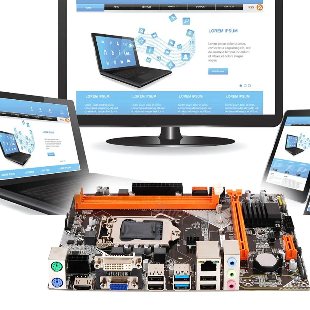 

DDR3 1155 Pin Second Generation Third Generation I3 I5 I7 Series Cpu B75/H61 For Motherboard Desktop USB Mainboard